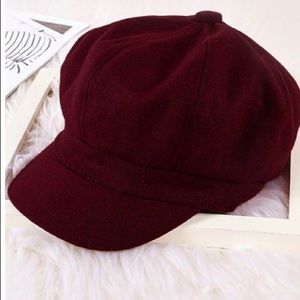 Forever 21 burgundy newsboy hat